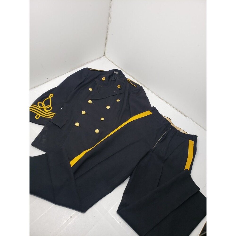 Vintage Craddock Sanforized Choir Marching Band Uniform Jacket Pants Black